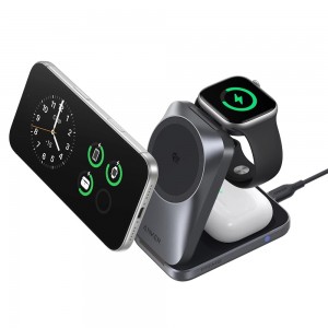 Anker Prime Foldable MagSafe Charger | 25W Qi2.2 3-in-1 Travel Charging Station