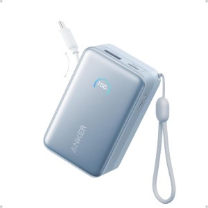 Anker Nano Portable Charger | 45W 10000mAh with Built-in Retractable USB-C Cable