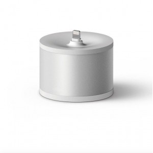 TUFF-LUV Circular Stand Charging Station for Apple TV Remote Controller - Silver