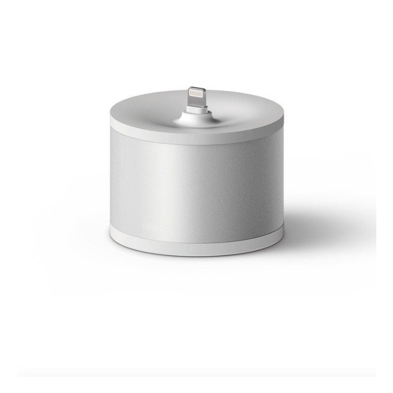 TUFF-LUV Circular Stand Charging Station for Apple TV Remote Controller - Silver