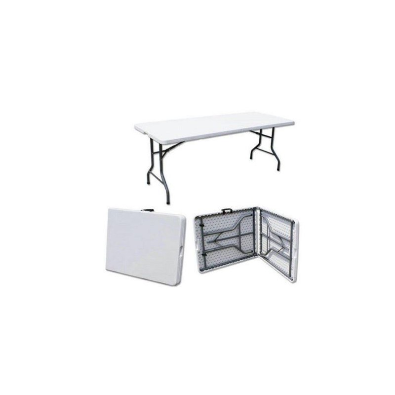 UniQue Folding Rectangle Table - SL-Z182-25 - Lightweight, Sturdy steel frame, Compact fold for easy storing, Handle for easy ca