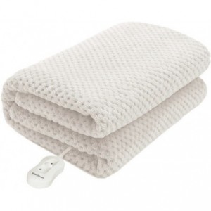 Pure Pleasure Coral  Fleece Single Fitted Electric Blanket