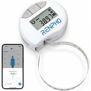 RENPHO Smart Bluetooth Body Measuring Tape | White