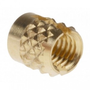 BRASS THREADED INSERT M3x4mm DEPTH4.78mm 278-534