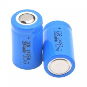 BATTERY Li-Ion 14x25mm (1/2AA) FLAT-TOP 3.7V 300mAh ICR14250-FT