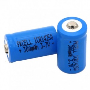 BATTERY Li-Ion 14x26.5mm (1/2AA) HIGH-TOP 3.7V 300mAh ICR14250-HT