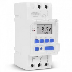 220VAC Timer Digital LCD 24HR/7DAY D/R 16A TM919A-2 220V