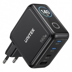 UNITEK Rexo P1132A 140W 4-Port GaN Charger with Smart Display