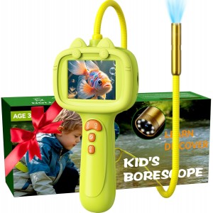 Rechargable Kids Borescope Camera with Light - STEM Educational Toy | Yellow