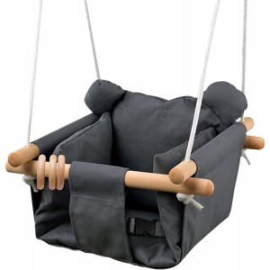 Canvas Baby Swing - Dark Grey- Indoor/Outdoor- up to 50kg