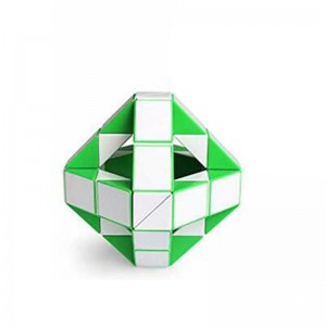 Magnetic Snake Cube (36pc) - Green & White