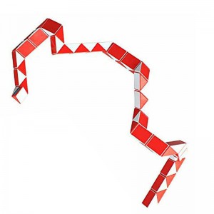 Magnetic Snake Cube (36pc) - Red & White