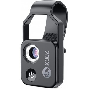 200x Magnification Clip-On Lens for Mobile Phones