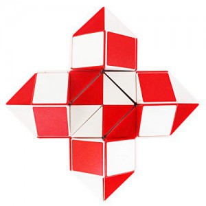 Magnetic Snake Cube (36pc) - Red & White
