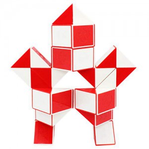 Magnetic Snake Cube (36pc) - Red & White