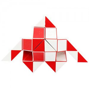 Magnetic Snake Cube (36pc) - Red & White