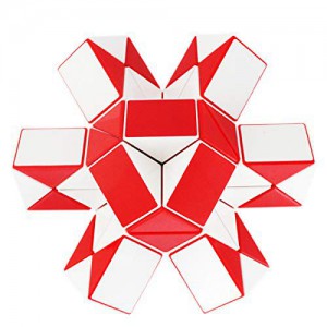 Magnetic Snake Cube (36pc) - Red & White
