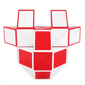 Magnetic Snake Cube (36pc) - Red & White