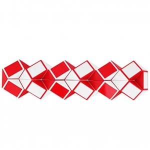 Magnetic Snake Cube (36pc) - Red & White