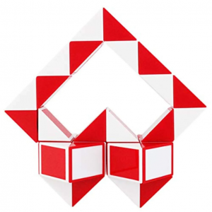 Magnetic Snake Cube (36pc) - Red & White
