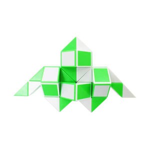 Magnetic Snake Cube (36pc) - Green & White