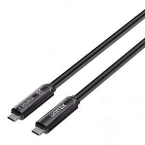 UNITEK C14178ABK 15M USB3.2 Gen2 TYPE-C 10GBPS FIBRE OPTIC CABLE - 8K @30HZ- 60W PD