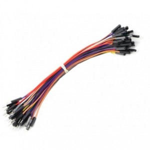 JUMPER LEAD 200mm PLUG-SOCKET MULTI-COLOR - 10P/BAG ME18-010-02-PS-ASS