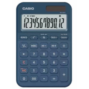 Casio MS-20YC-NY 12 Digit Desk Calculator Navy