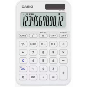Casio MS-20YC 12 Digit Desk Calculator White