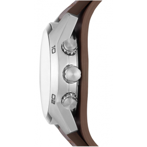 Fossil Men's Coachman Quartz Stainless Steel and Leather Watch - Brown