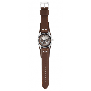Fossil Men's Coachman Quartz Stainless Steel and Leather Watch - Brown