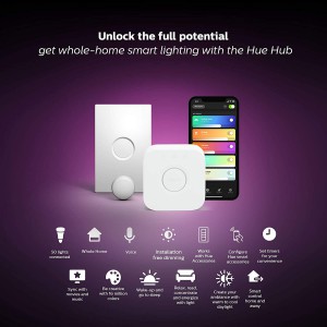 Philips Hue White and Color LED Smart Button Starter Kit (Works with Alexa, Apple HomeKit & Google Assistant)