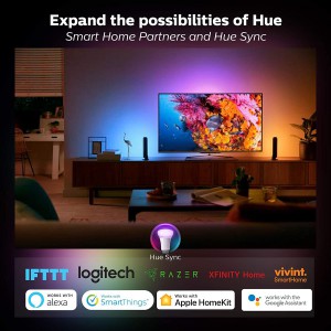 Philips Hue White and Color LED Smart Button Starter Kit (Works with Alexa, Apple HomeKit & Google Assistant)