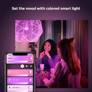 Philips Hue White and Color LED Smart Button Starter Kit (Works with Alexa, Apple HomeKit & Google Assistant)