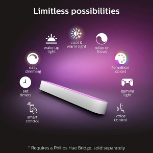 Philips Hue Play White and Color Smart Light (Works with Amazon Alexa, Apple Homekit & Google Home) - Hub Required