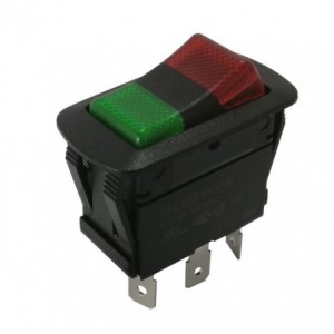 Rocker Switch 250VAC 16A Spdt ON-OFF-ON Illuminated R13-260