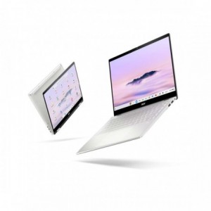 Acer Chromebook Plus Spin 514 14" WUXGA IPS 120Hz Touch MediaTek Kompanio Ultra 910 Octa-core CPU 12 GB LPDDR5X Memory UFS 256GB SD card reader WIFI 7 2x2 BE+BT SD card reader 5MP Camera 70Wh Li-ion b