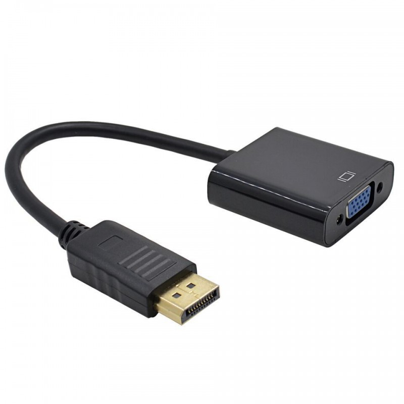 TUFF-LUV Display Port to VGA Adapter – Black
