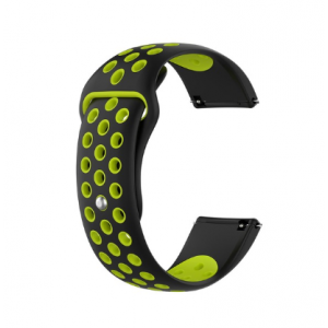 Fitbit Versa Silicone Watch Strap -Black and Green