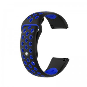 Fitbit Versa Silicone Watch Strap -Black and Blue