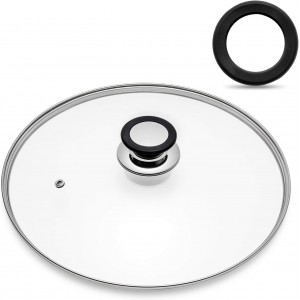 Tempered Glass Lid with Heat Resistant Handle- 30cm | Clear