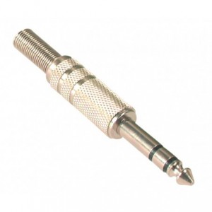 STEREO JACK PLUG IN-LIN METAL 6.3mm K2893