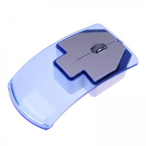 Wireless Transparent LED Mouse 2.4G - Blue
