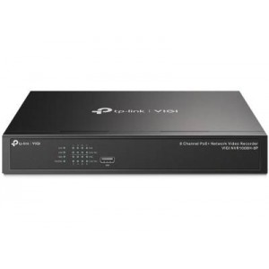 TP-Link VIGI 8 Channel PoE+ Network Video Recorder- Up to 8MP resolution-8× Fast Ethernet Mbps PoE+ Ports- PoE Power 53W-1× SATA(up to 10 TB)- 2× USB- 1× VGA port &amp; 1× HDMI port(Up to 4K)