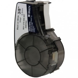 19.05MM x 6.40M Vinyl Tape Black on White
