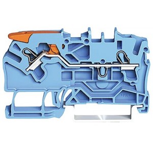 2.5MM² Lever and Cage Clamp Blue Terminal Block - Feed-Through