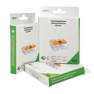 Wago 221 3-WAY Splicing Connector 0.2-4MM2 /12