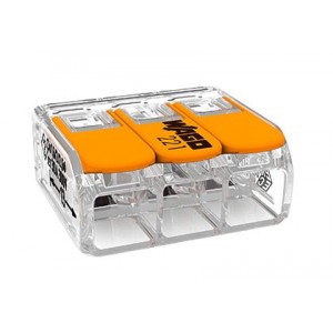 Wago 221 Lever Type 3-Way Splicing Connector 0.5-6MM2