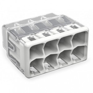 Wago 2773 Push-In 8-Way Splicing Connector 0.75-4mm² White