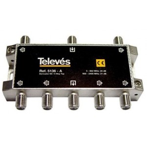 6 Way Tap 20dB Sat 5-2400Mhz